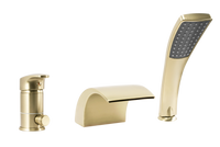 Rubinetto Da Vasca Rea Riven Brush Gold