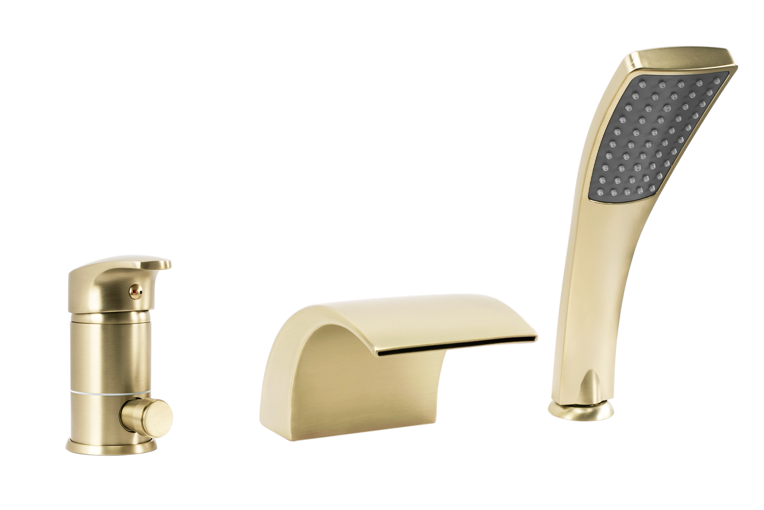 Rubinetto Da Vasca Rea Riven Brush Gold