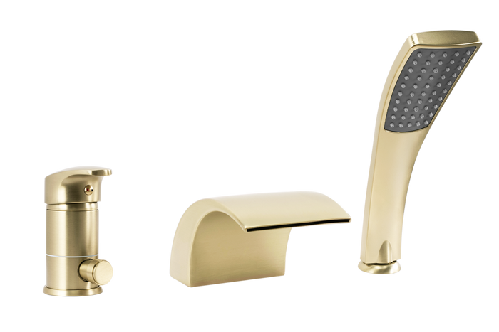 Rubinetto Da Vasca Rea Riven Brush Gold