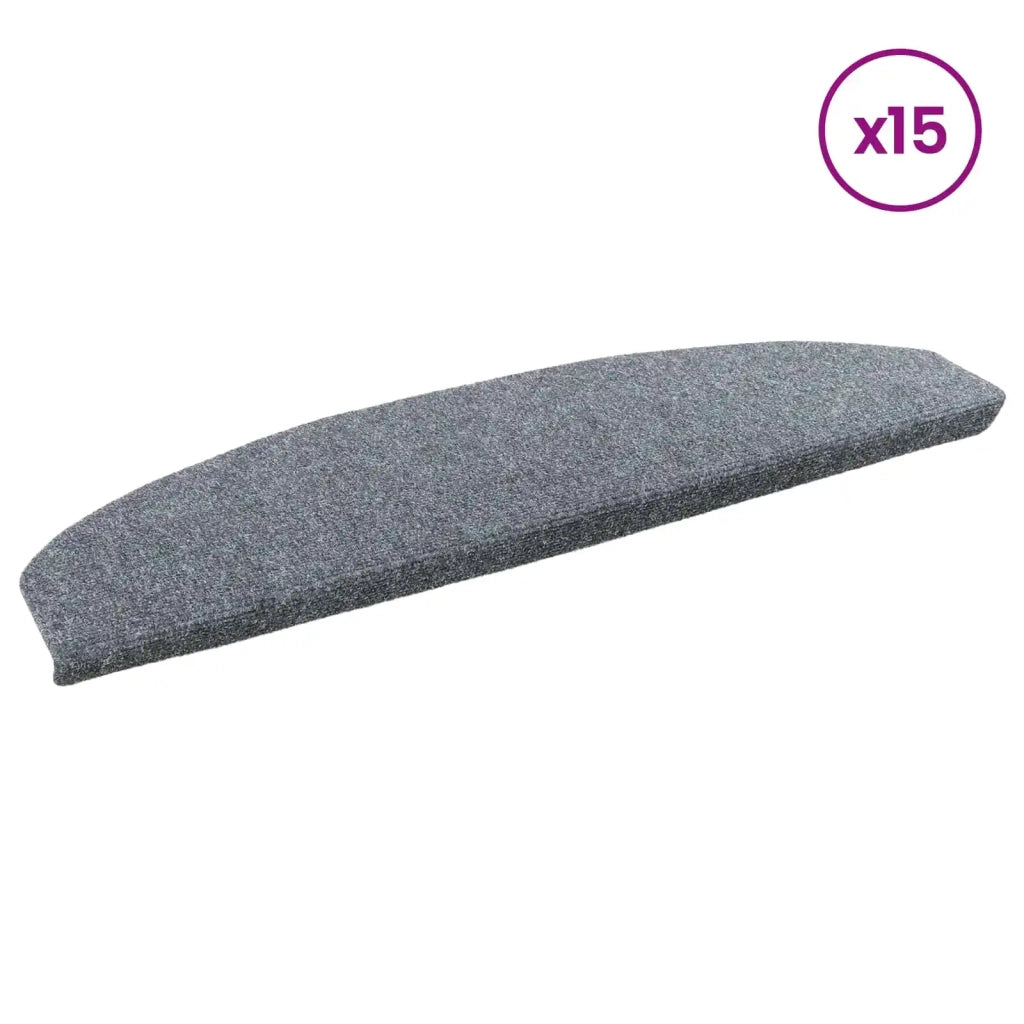 Tappetini per scale autoadesivi 15 pcs Grigio Chiaro
