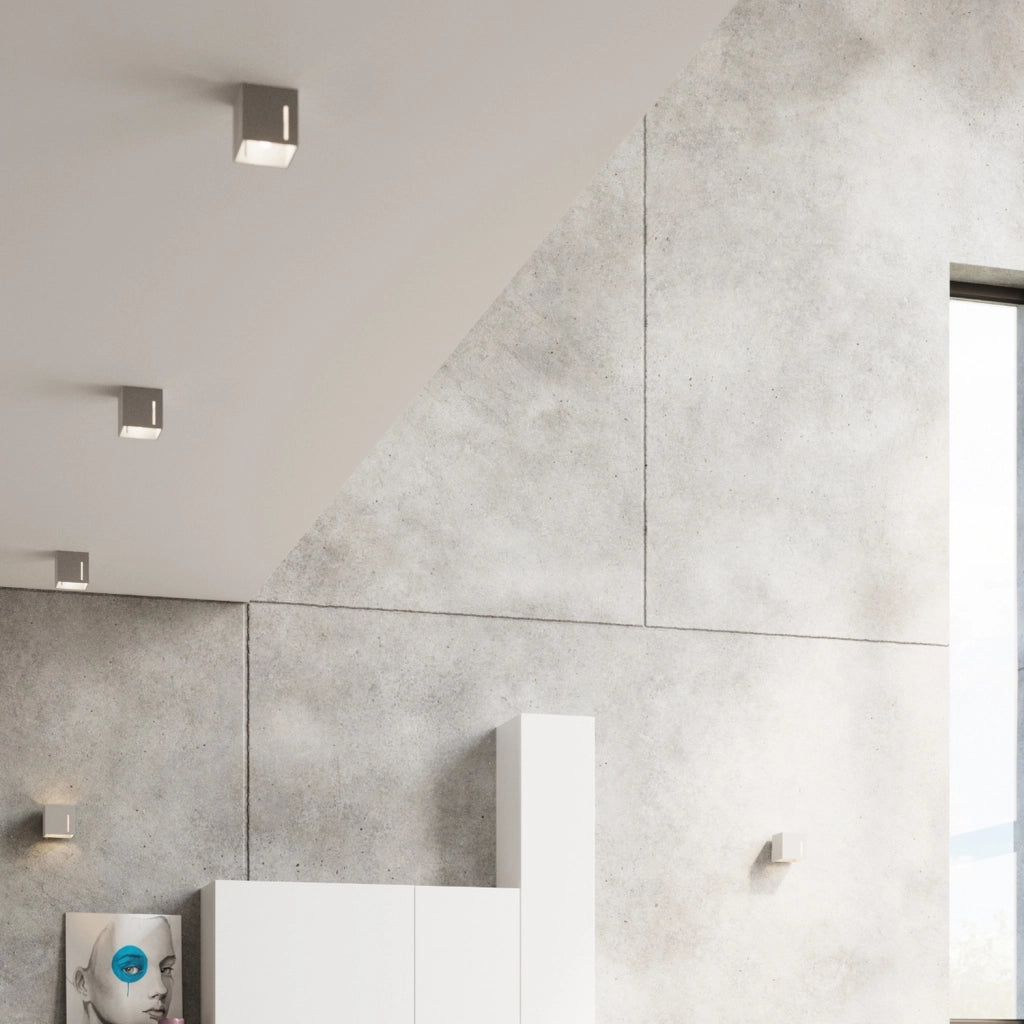 Faretto Pure Lume DIGIFO quadrato alluminio grigio G9