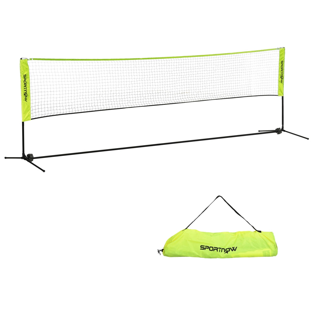 Set rete da badminton, rete da tennis pieghevole, rete da badminton per interni/esterni regolabile in altezza 103/120/155 cm, rete da pallavolo con