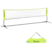 Set rete da badminton, rete da tennis pieghevole, rete da badminton per interni/esterni regolabile in altezza 103/120/155 cm, rete da pallavolo con