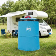 Tenda per toilet pop-up con corda sospesa Blu 97 x 126 cm