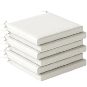 Set di cuscini per sedie da pranzo ¨C zephmum ¨C crema 46x42x7 cm 6 pezzi