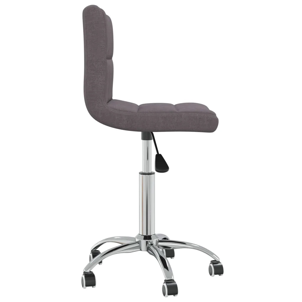 Sedia da Pranzo Girevole Grigio Talpa in Tessuto 3087540