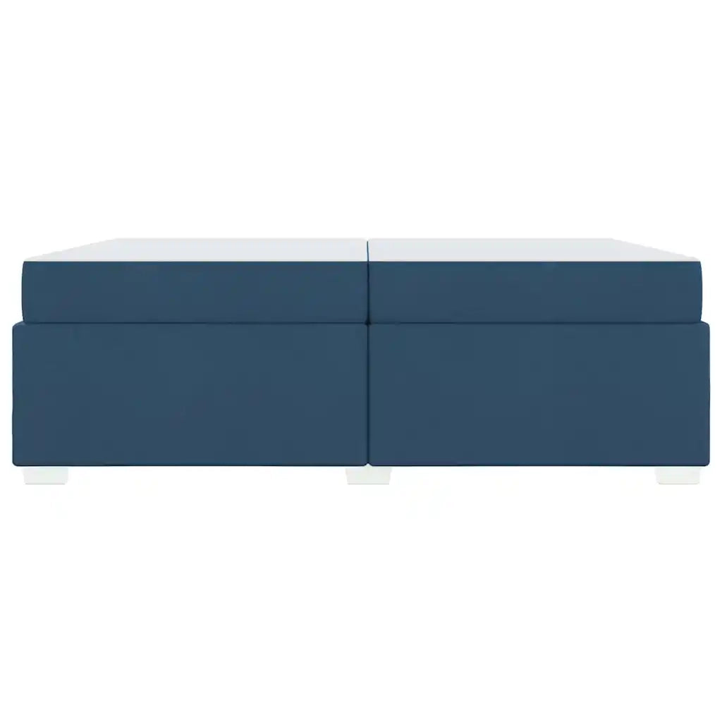 Struttura del letto con materasso Blu 200 x 200 cm Tessuto 3399214