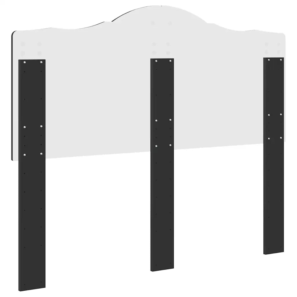 Testiera-Testata-Testiera Decorativa Rovere Nero 135 cm Legno multistrato 951782