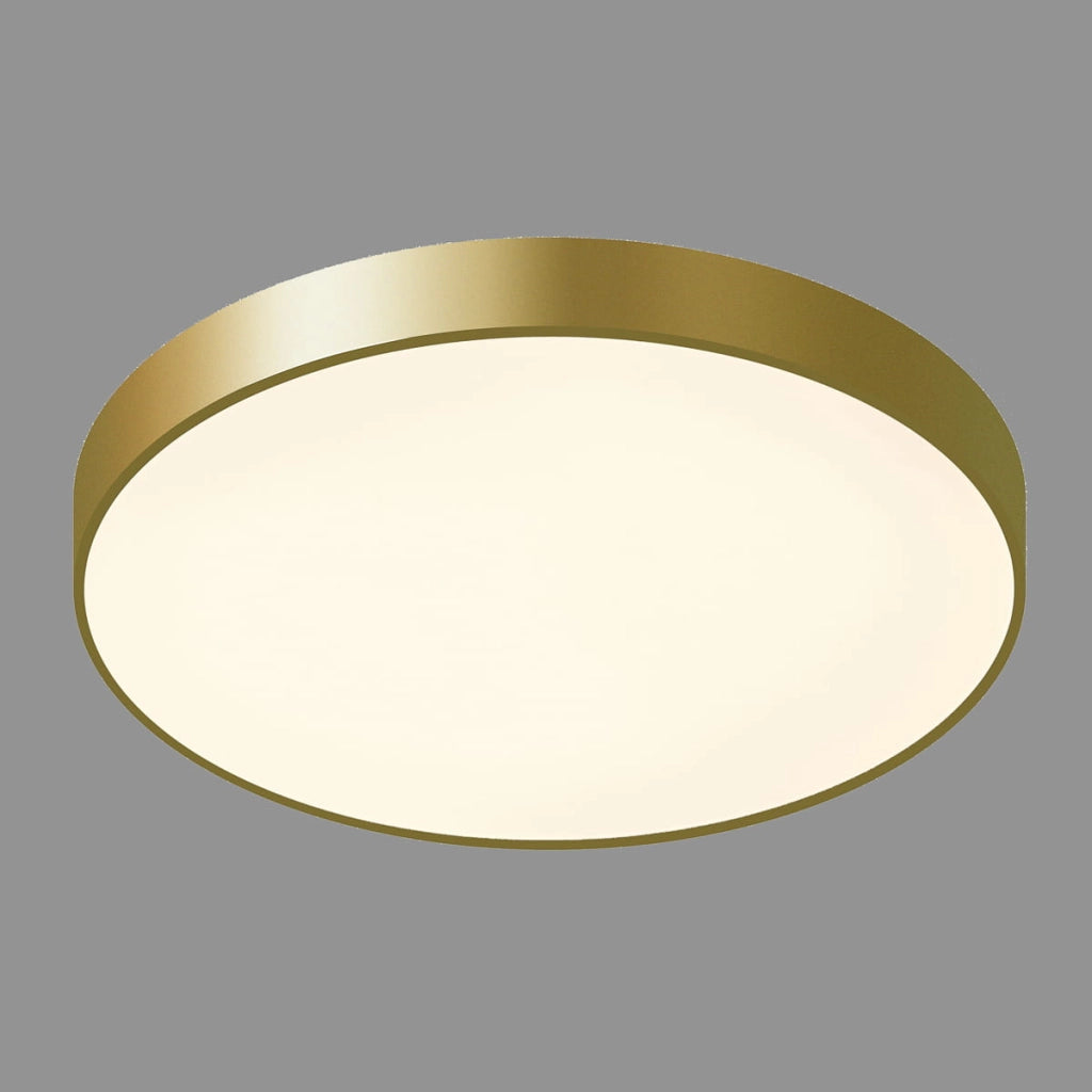 Italux Orbital plafoniera LED tonda 60cm oro 60W 3000K