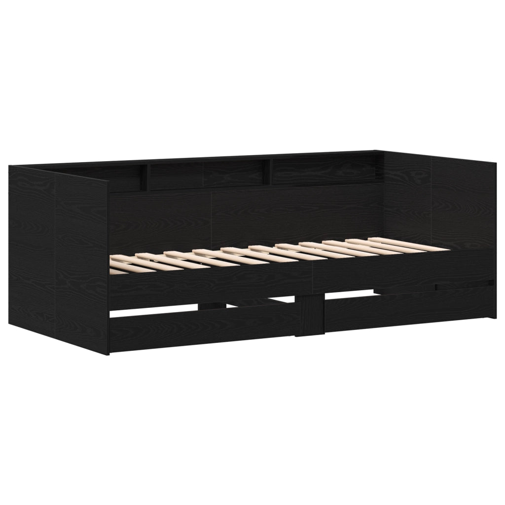 Daybed con cassetti in quercia nera Quercia nera Legno ingegnerizzato