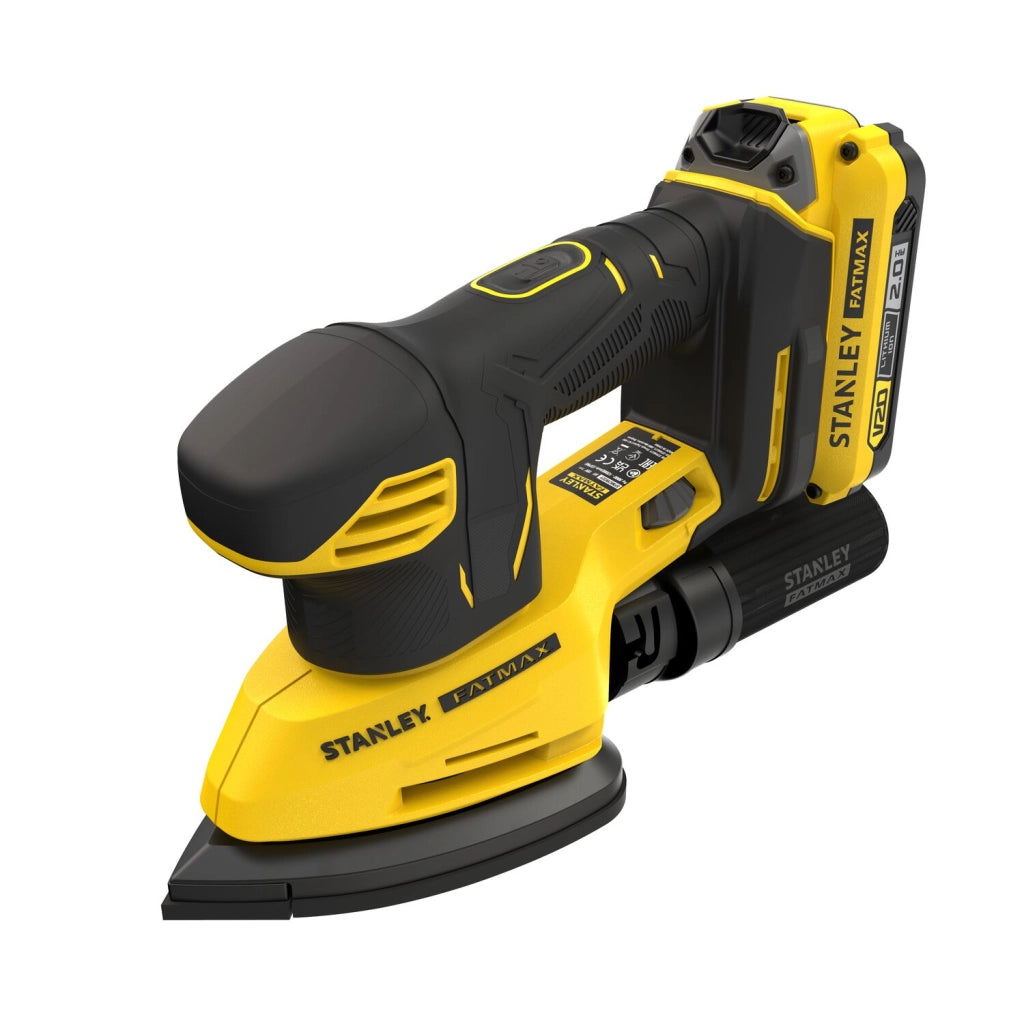 Stanley SFMCW221D1S – Levigatrice a Batteria Delta 18V (kit con batteria 2,0 Ah)