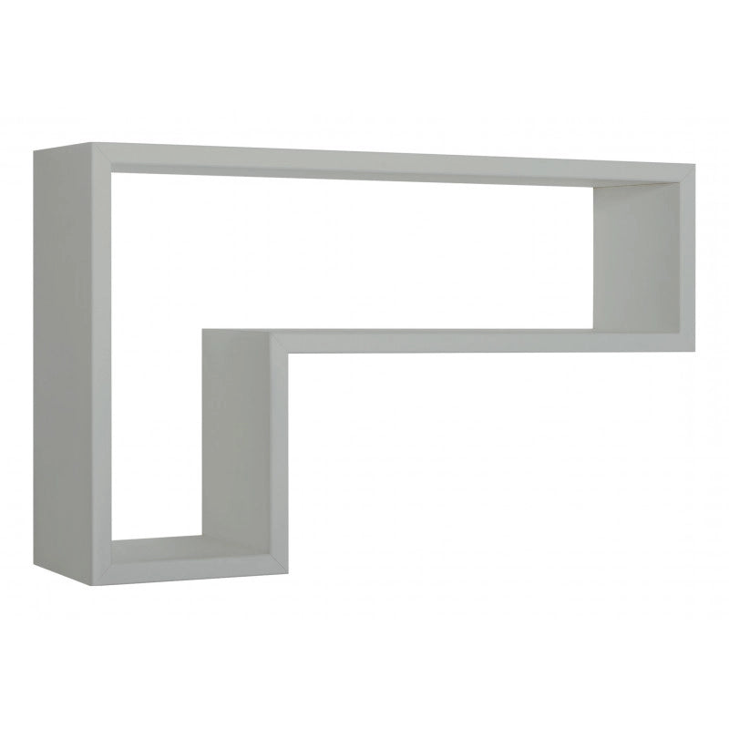 Mensola da Muro, Pensile Bagno, Mensola da Parete, Scaffale da Parete, Grigio Sasso, 61x37 p15,5 cm - Lettera