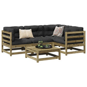 Set Divani da Giardino 5 pz in Legno Impregnato di Pino 3299422