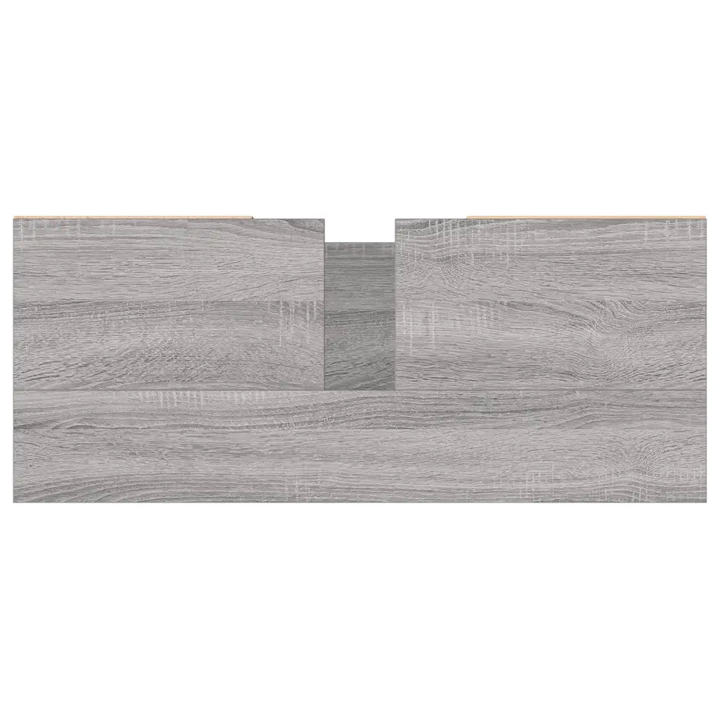 Mobiletto da bagno con vano contenitore 80 x 33 x 60 cm design industriale legno ingegnerizzato Sonoma grigio 02_0049061