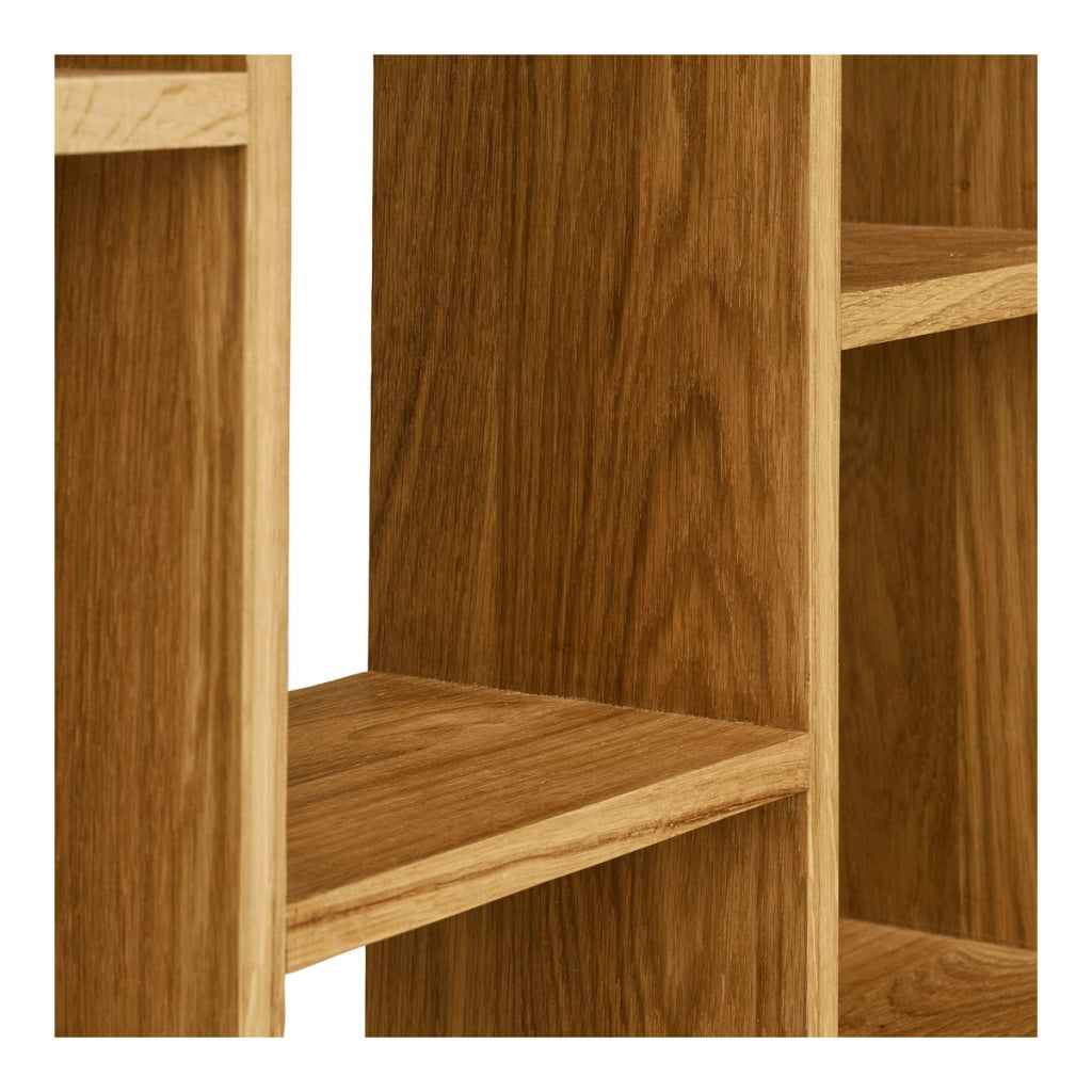 Mensola da parete Townsville in rovere massiccio 70x15x70 cm