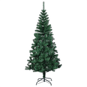 Albero di Natale Artificiale Punte Iridescenti Verde 180 cm PVC 344640