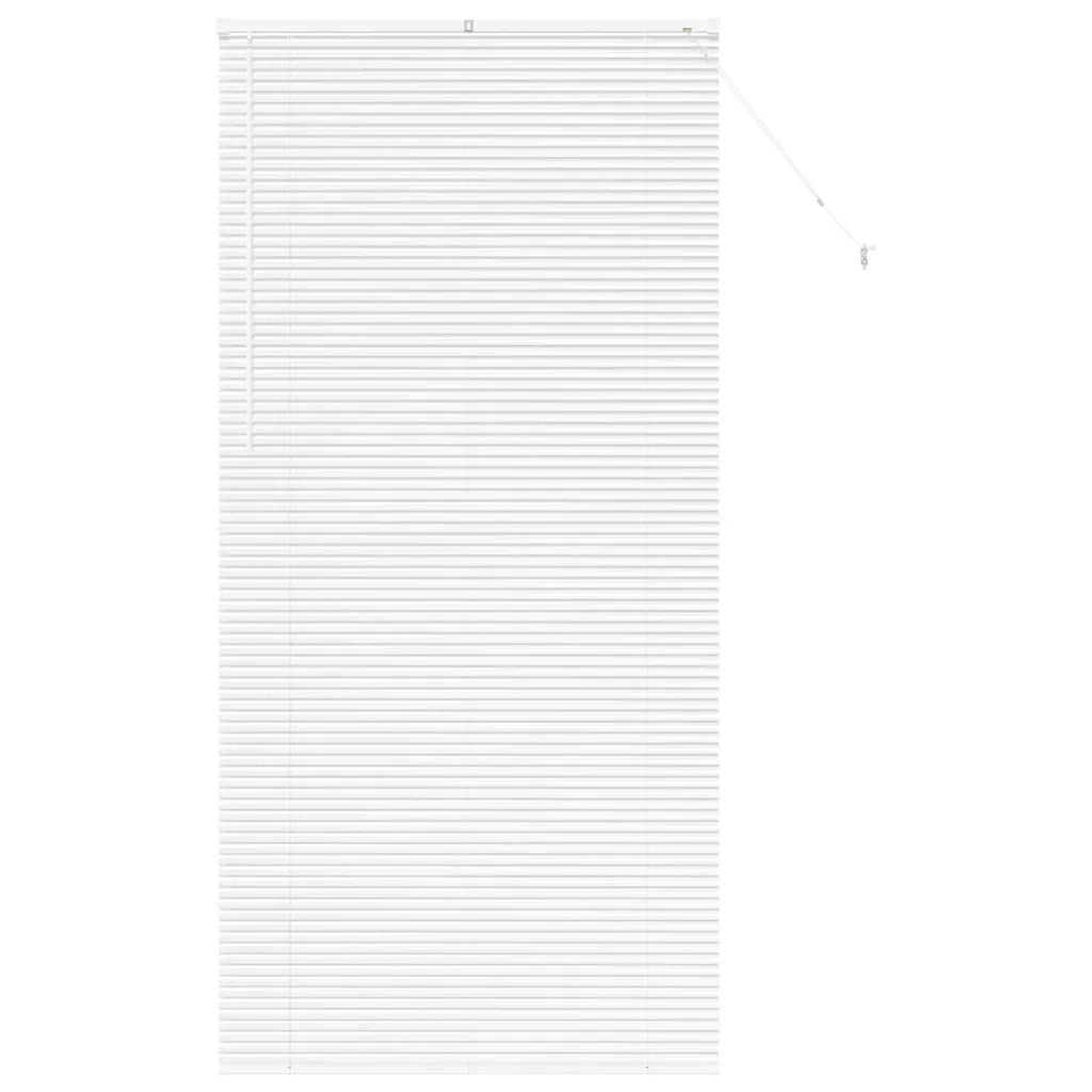 vidaXL Tenda per Finestra con tende Manuale Bianco Alluminio