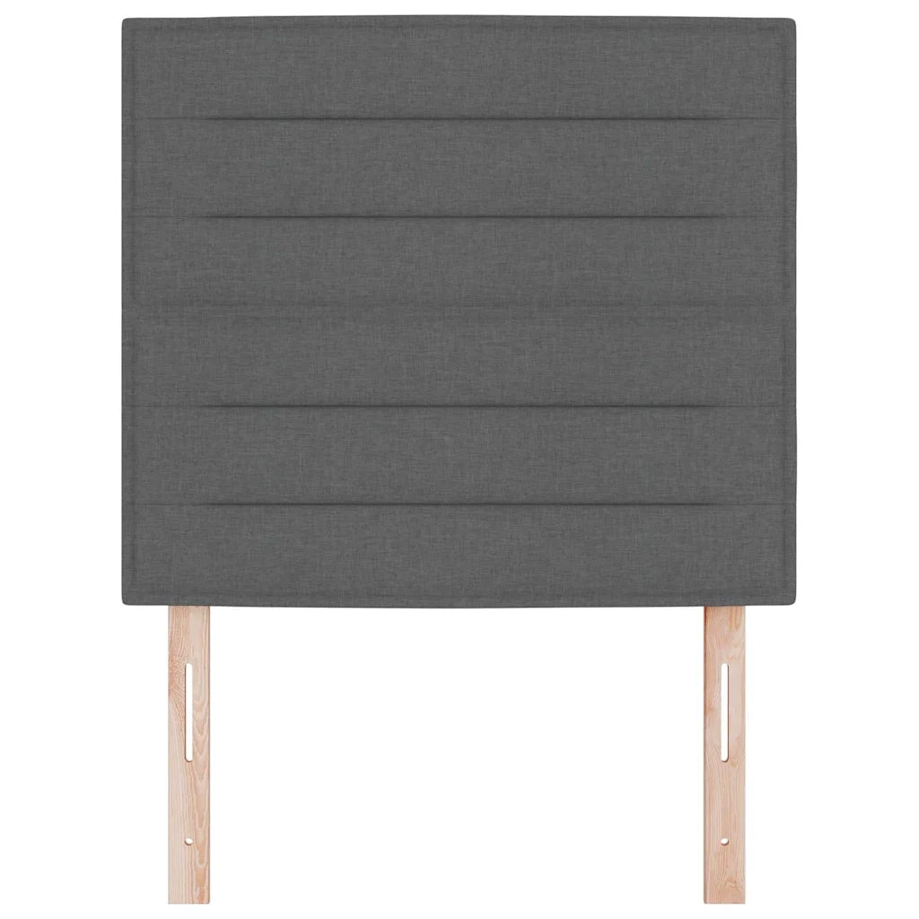 Testiera | Testata LED con strisce LED Grigio scuro 100 cm Tessuto