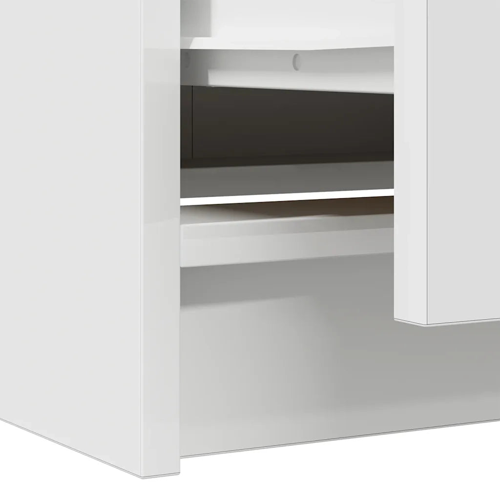 Mobile Porta TV Bianco 40x35x54 cm in Legno Multistrato 861769