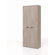Armadio da ufficio YUKON – Mobile con 2 porte e scaffali – Rovere grezzo – L90 x H222 x P40 cm