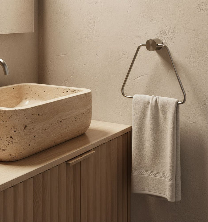 Portasciugamano Da Bagno Tomi 5810 Brush Nickle