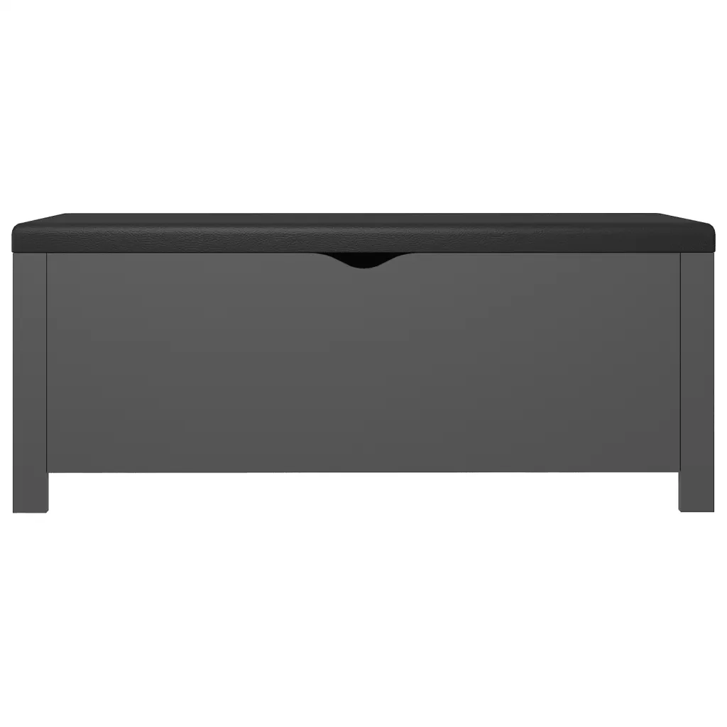 Scatola portaoggetti con Cuscino Grigia 105x40x45 cm 3279328