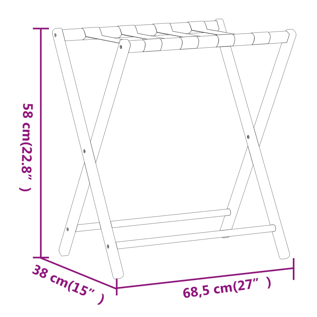 Portabagagli 68,5x38x58 cm in Bamb¨´ CFW9810778