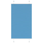Tenda Plissettata Blu 75x100 cm Larghezza Tessuto 74,4 cm
