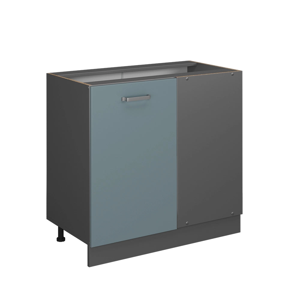 Vicco Mobile ad angolo cucina Grigio-blu 86 cm senza piano di lavoro