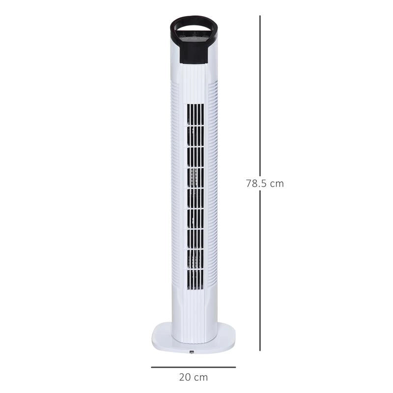 VENTILATORE A COLONNA OSCILLANTE A 3 FUNZION CON TELECOMANDO DA 50 W