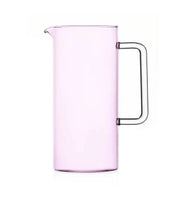 Brocca rosa tube manico clear