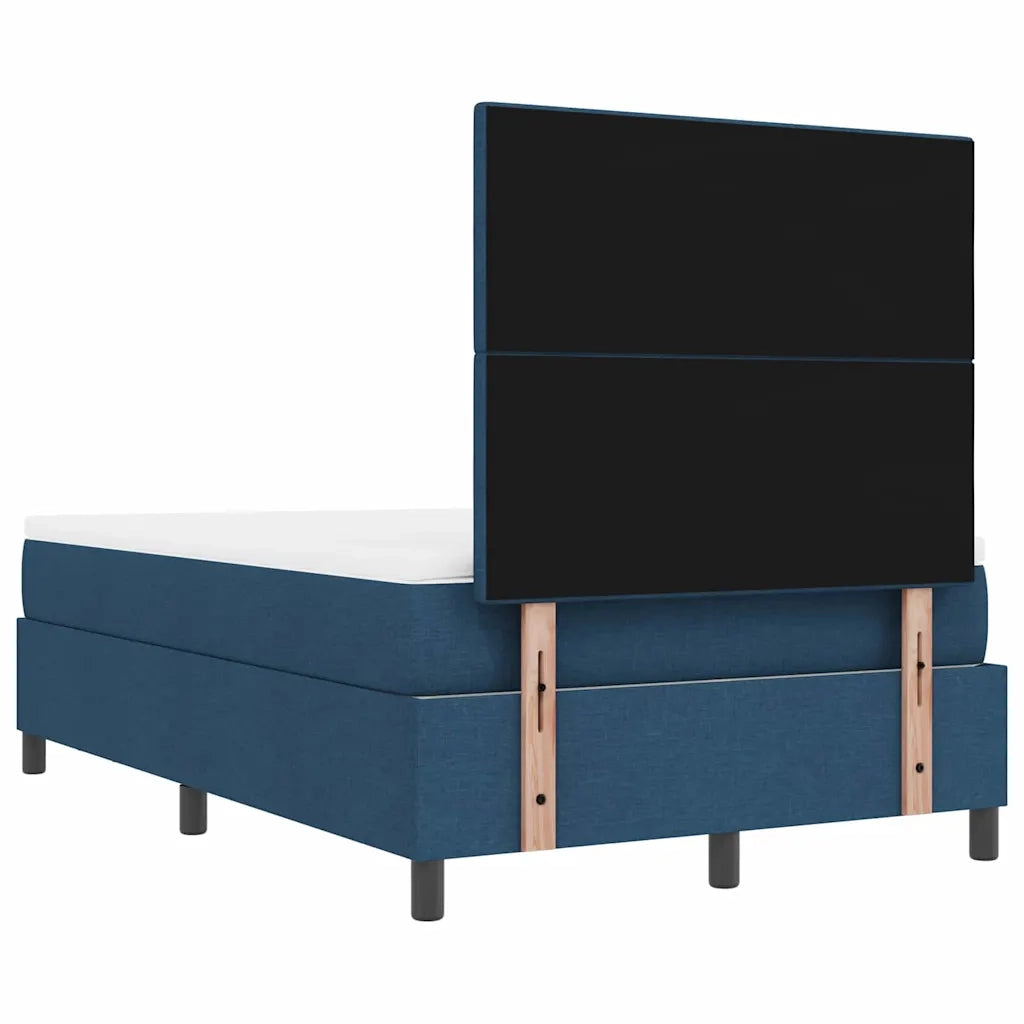 Letto a molle con testiera Blu 120 x 190 cm Tessuto 3344057