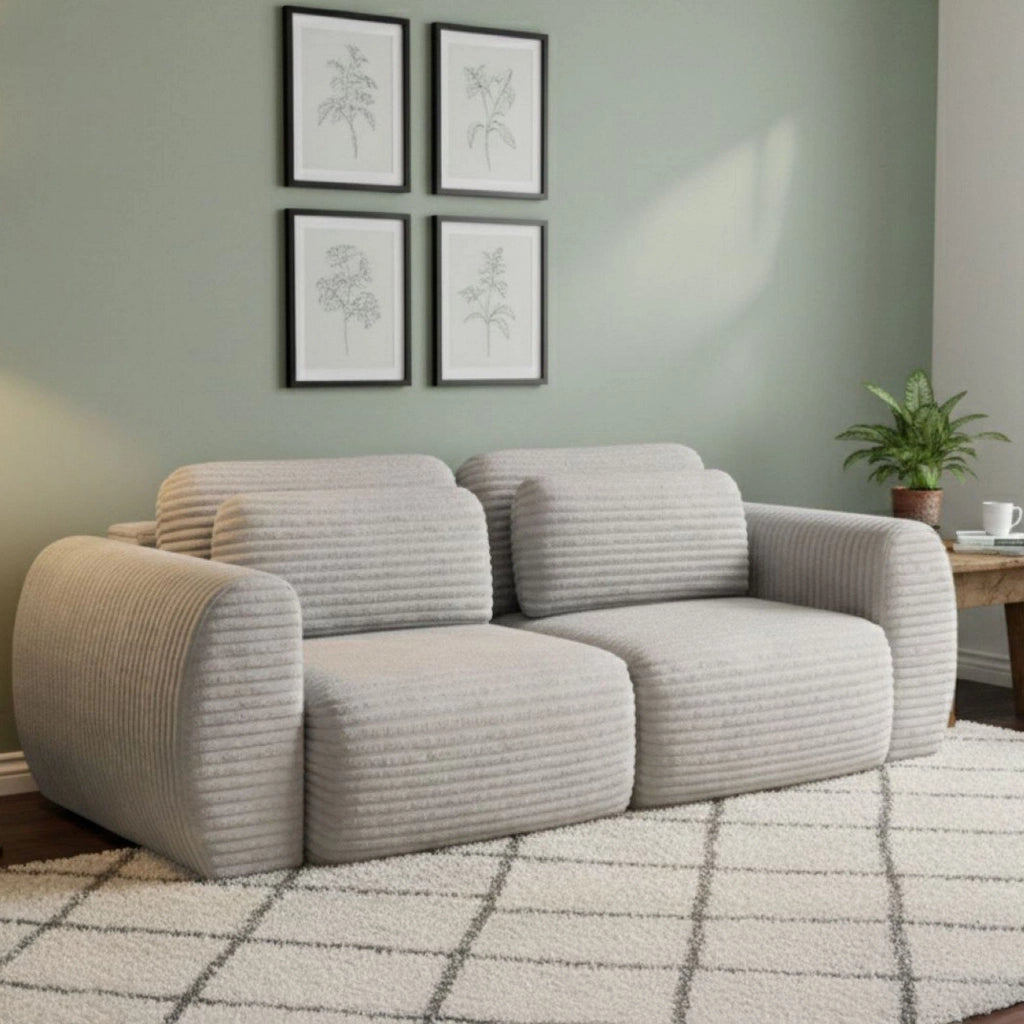 Golgi, Divano Letto 2 Posti Contenitore, 266x121 cm Bianco