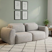 Golgi, Divano Letto 2 Posti Contenitore, 266x121 cm Bianco