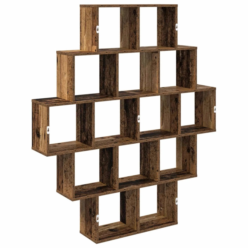 Scaffale da parete Legno antico 120 x 20 x 136 cm 8012162