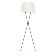 Piantana Contemporanea Penny Acciaio Nichel Lucido Tessuto 1 Luce E27