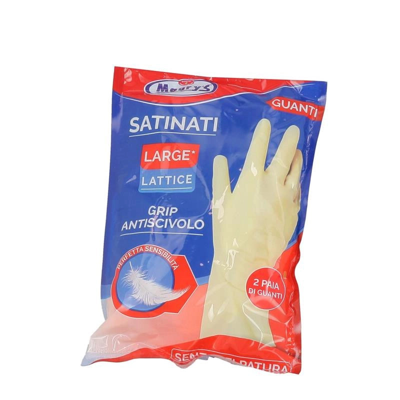 MAURY'S GUANTI IN LATTICE SATINATI 2 PAIA DA CUCINA TAGLIA L