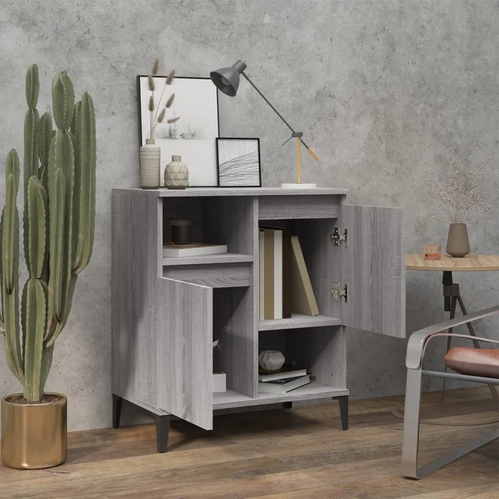 Credenza Grigio Sonoma 60x35x70 cm in Legno Multistrato 821154