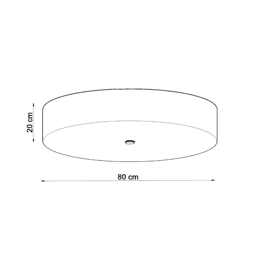 Lampada a soffitto SKALA 80 nero