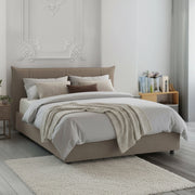 Letto Matrimoniale Geras, Letto Matrimoniale Materasso Incluso Made in Italy, Grigio Tortora\