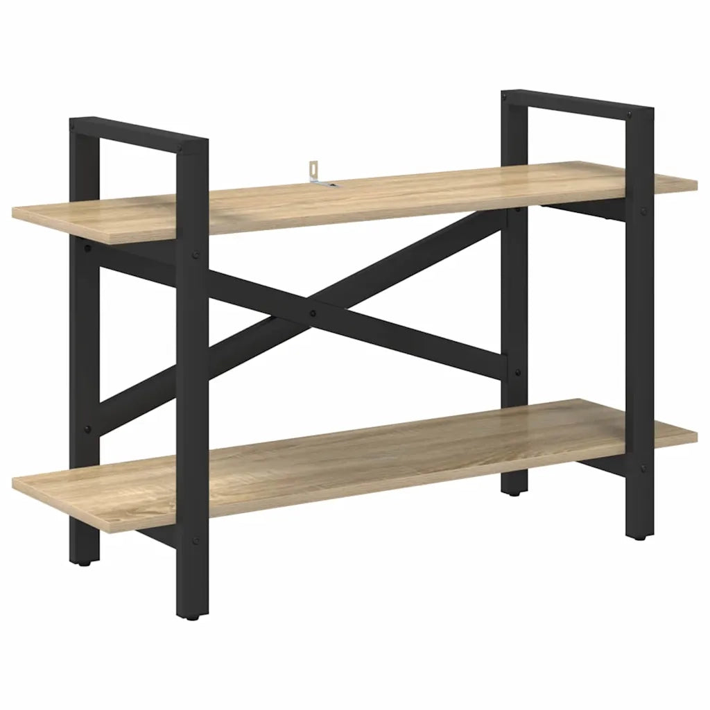Libreria-Scaffale per Libri-Mobile di Stoccaggio Rovere Sonoma 100 x 33,5 x 64 cm Legno multistrato