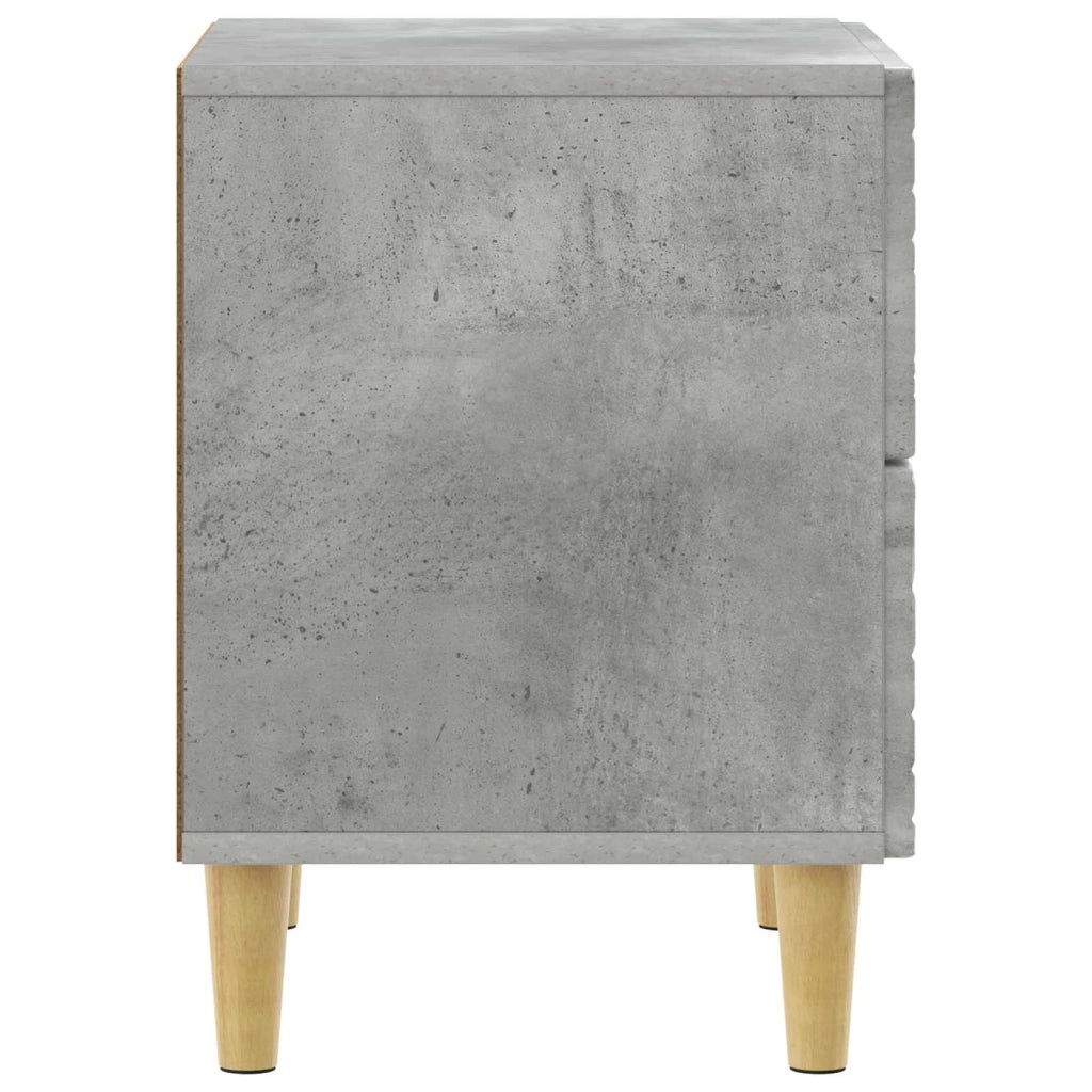 Comodino Grigio Cemento 43 x 34,5 x 48 cm Legno ingegnerizzato 894991