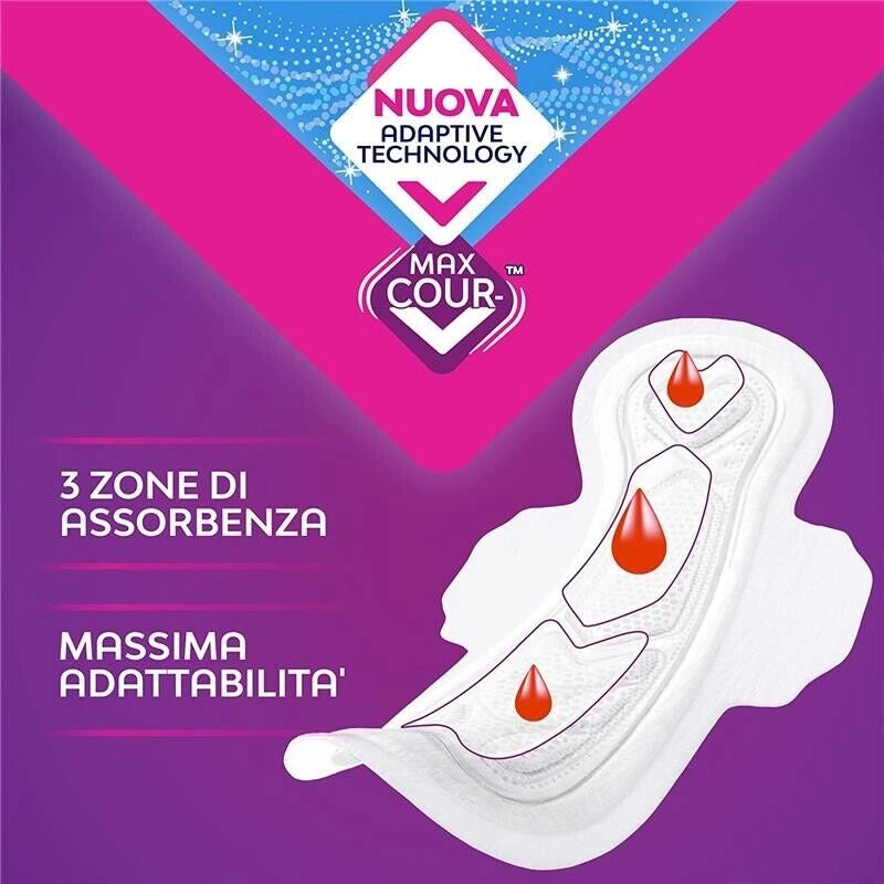 NUVENIA ASSORBENTI ULTRA NOTTE CON ALI IN CONFEZIONE DA 20 PEZZI