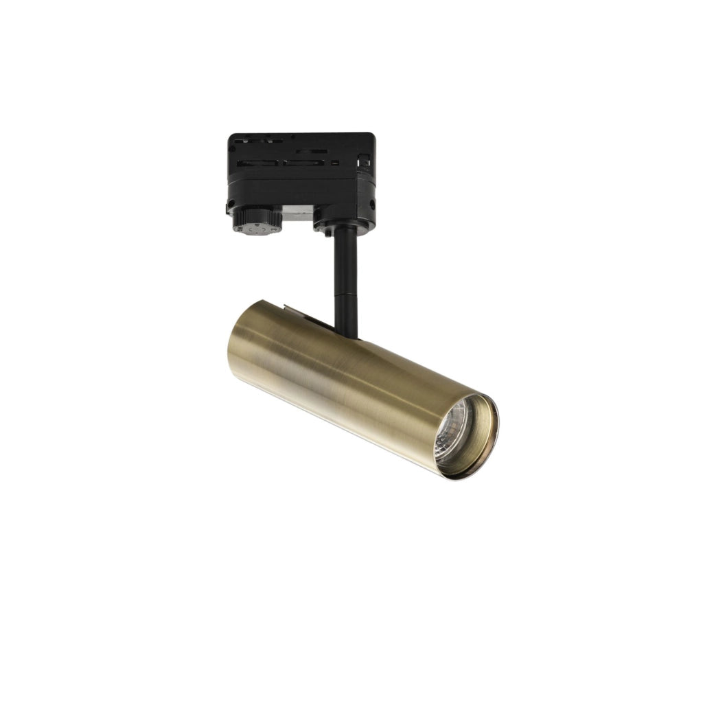 PROIETTORE A BINARIO LED ROCKET BRONZO 7W 980LM CCT 3000K / 4000K 5X1,65CM