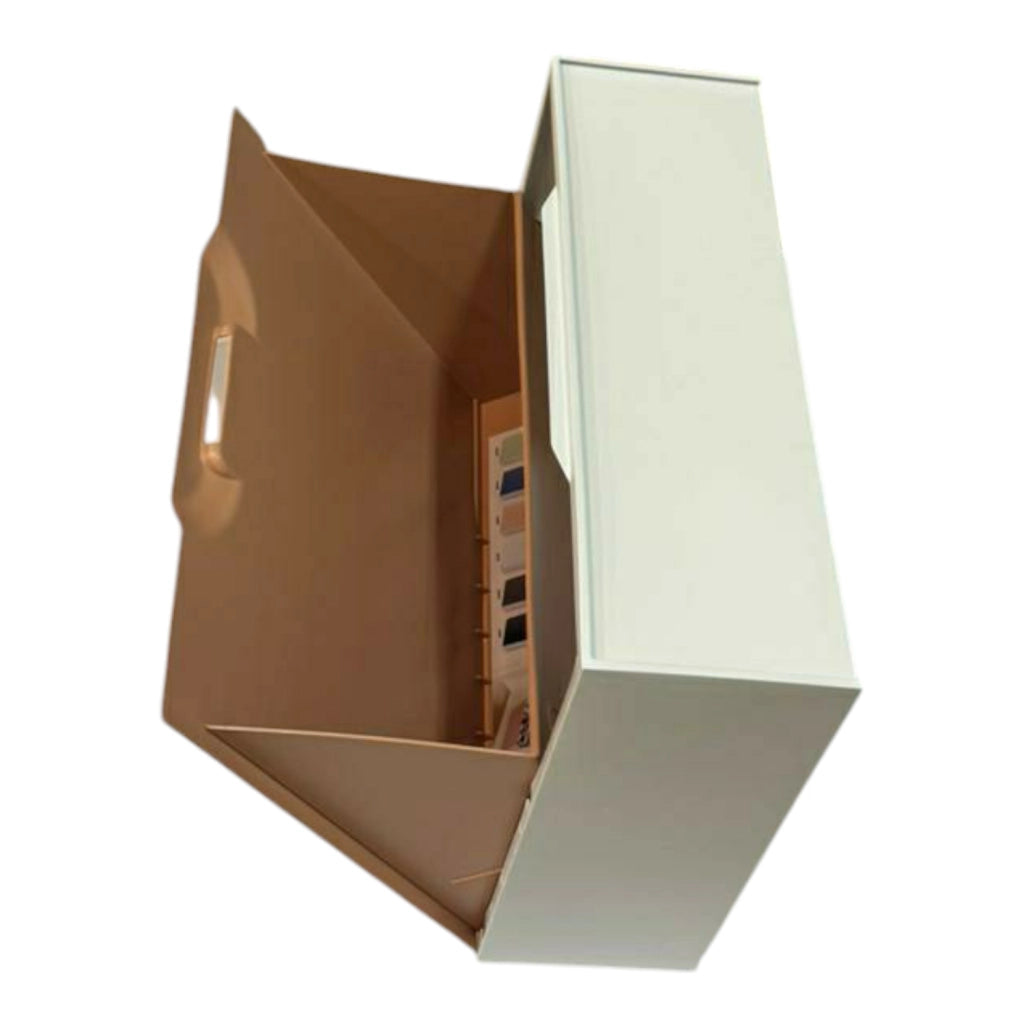 SCARPIERA IN RESINA ROSA ANTICO CM 51X17X40 2 PAIA MODULABILE