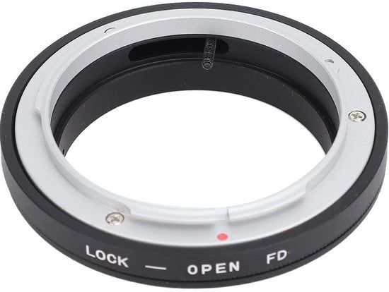 Adattatore di montatura obiettivo manuale FD a EF - in alluminio - per fotocamere DSLR - compatibile con molte configurazioni - modello non specificato