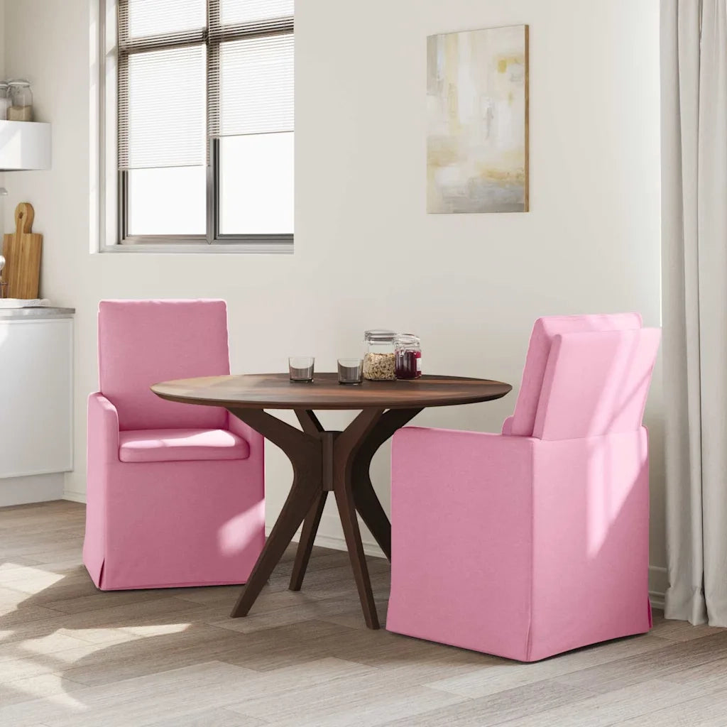 Sedie da pranzo 2 pz | Sedie da cucina Rosa 57 x 67 x 98 cm Tessuto