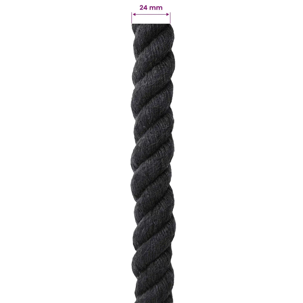 Corda di Cotone 24 mm 25 m Nero 100% Cotone 42011827