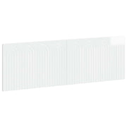 Testiera da Muro ALKMAAR Bianco Lucido Legno ingegnerizzato 896289