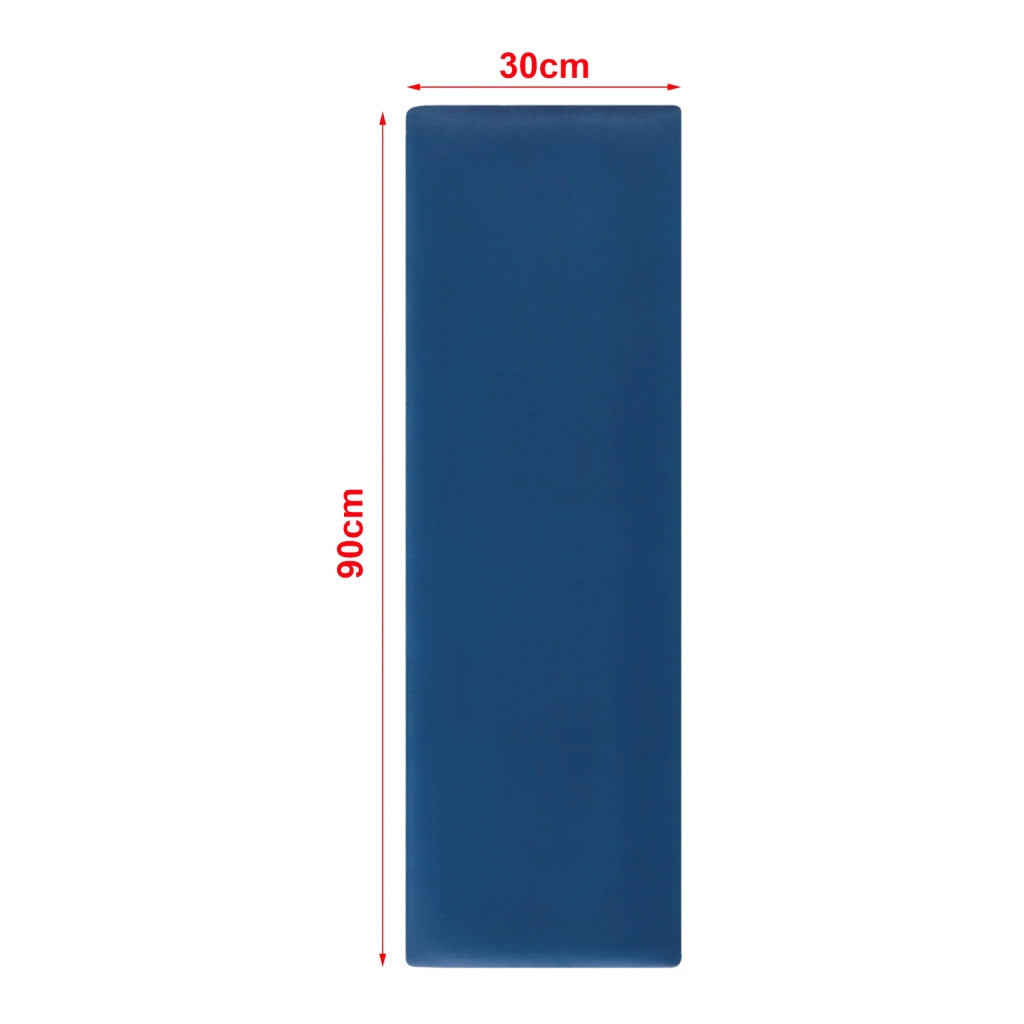 Set di 2 cuscini da parete in velluto 90 x 30 cm blu navy 03_0010582